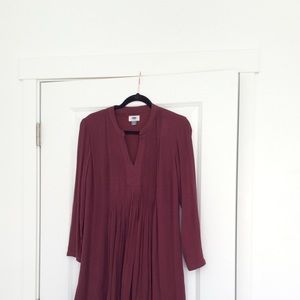 Burgundy dress